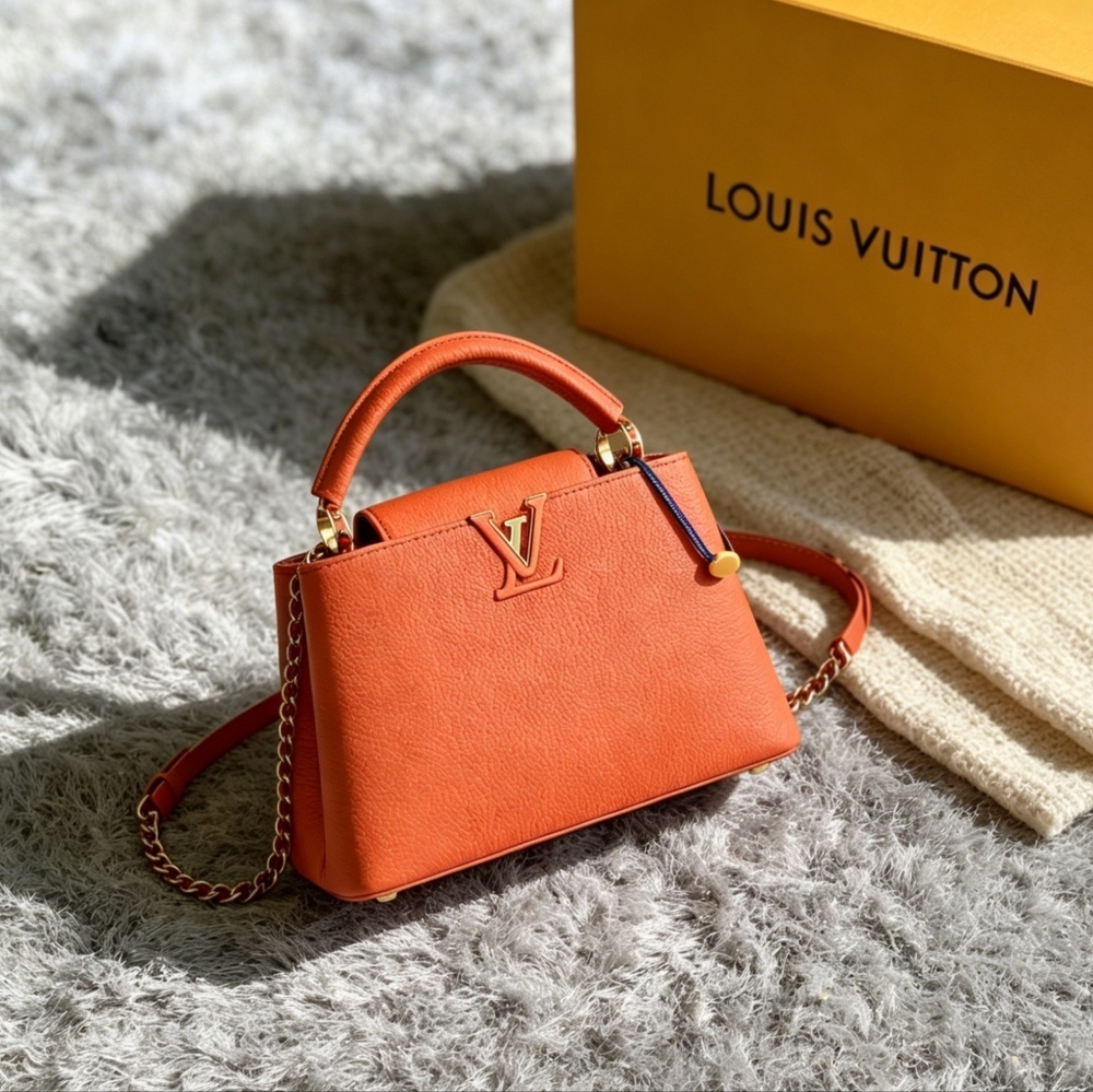 Louis Vuitton Capucines BB Taurillon Orange